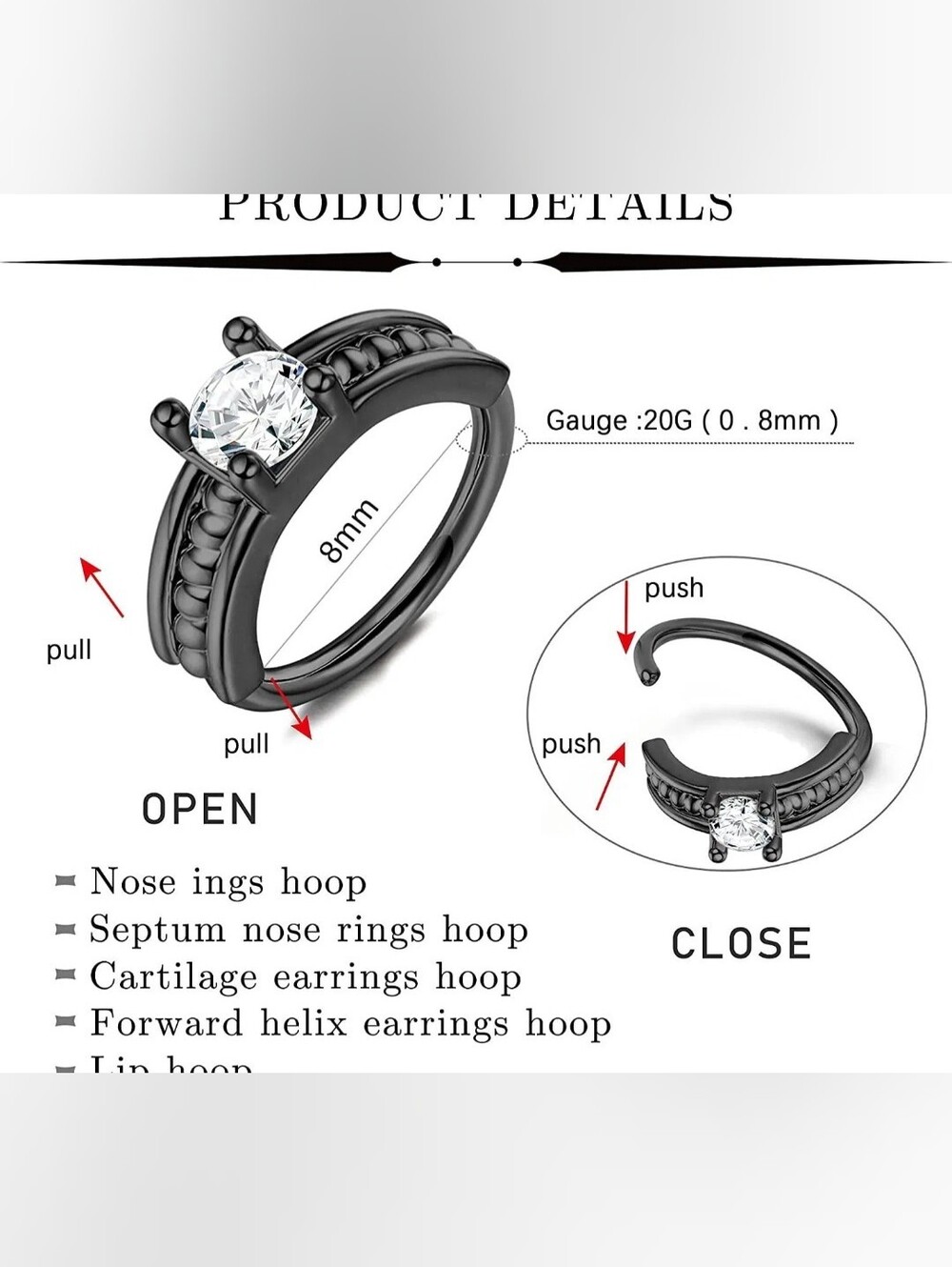 Nose Ring Hoop